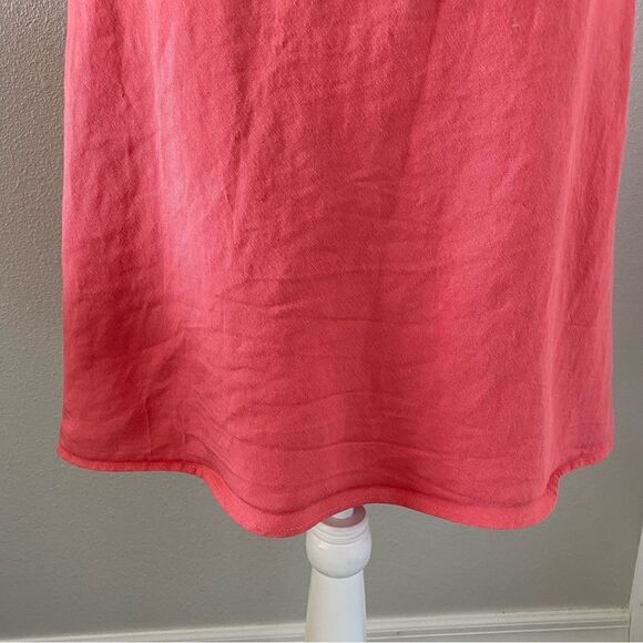 Talbots Sleeveless Linen Dress Jacket Pockets Suit SZ 10 - Picture 13 of 14